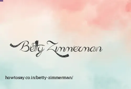 Betty Zimmerman