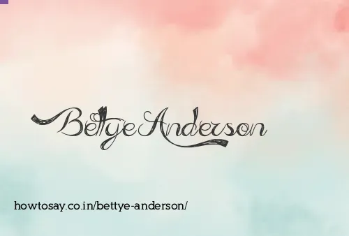 Bettye Anderson