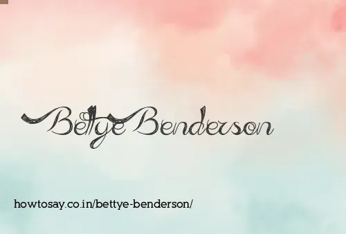 Bettye Benderson