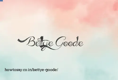 Bettye Goode