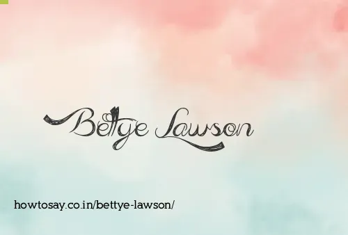 Bettye Lawson