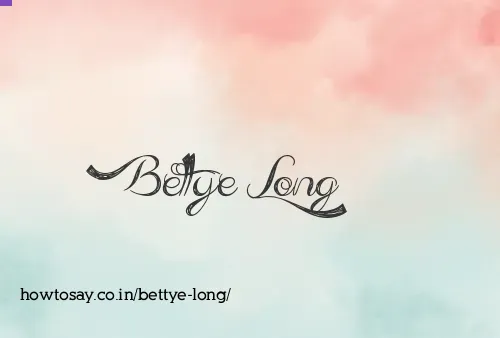 Bettye Long
