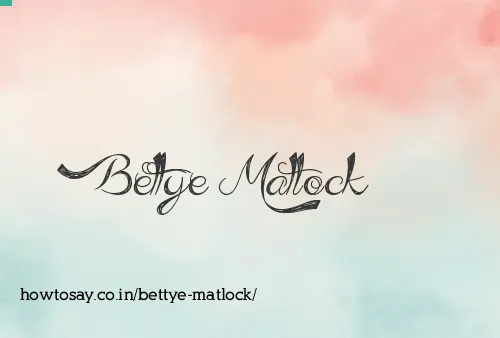 Bettye Matlock