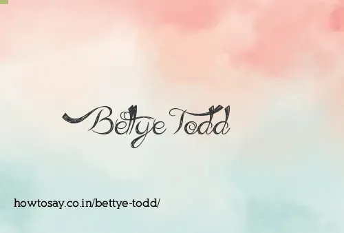 Bettye Todd