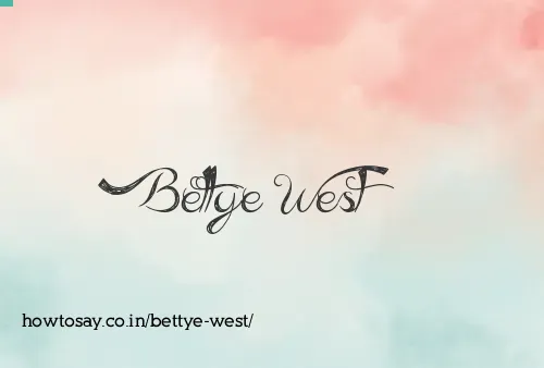 Bettye West