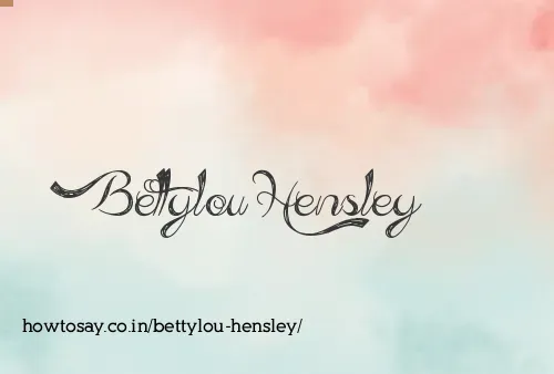 Bettylou Hensley