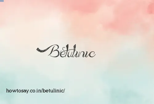 Betulinic