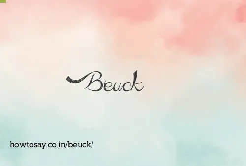 Beuck