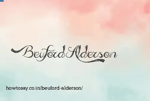 Beuford Alderson