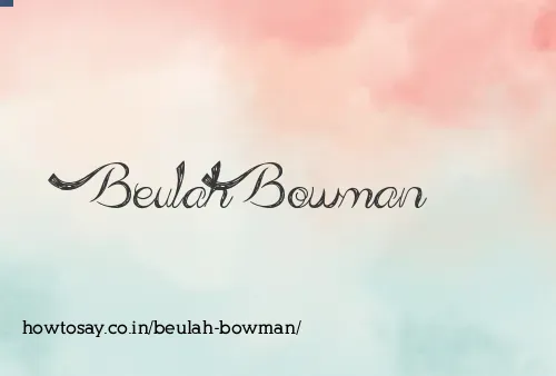 Beulah Bowman