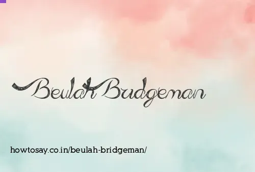 Beulah Bridgeman