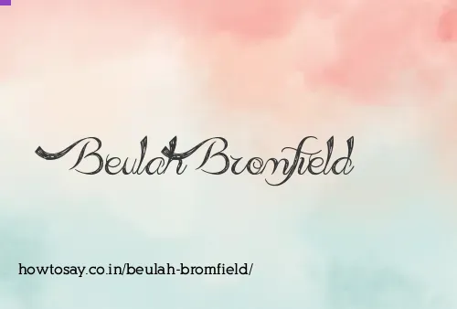Beulah Bromfield