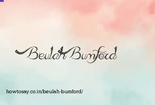 Beulah Bumford