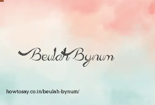 Beulah Bynum