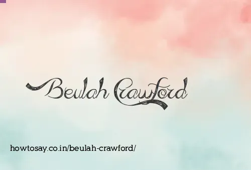 Beulah Crawford