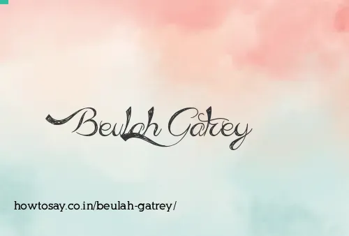 Beulah Gatrey