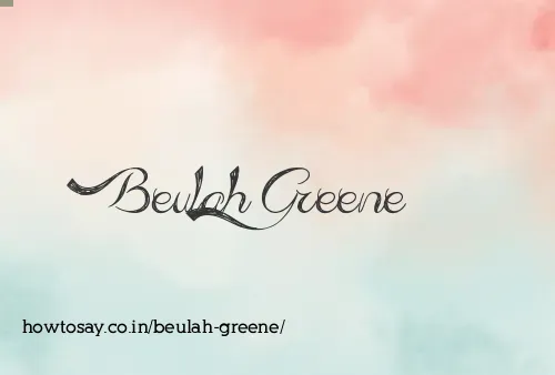 Beulah Greene