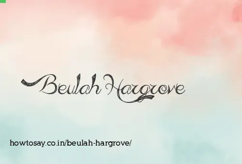 Beulah Hargrove