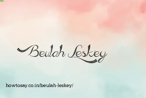 Beulah Leskey