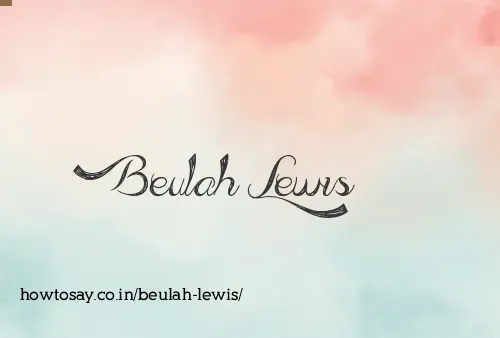 Beulah Lewis