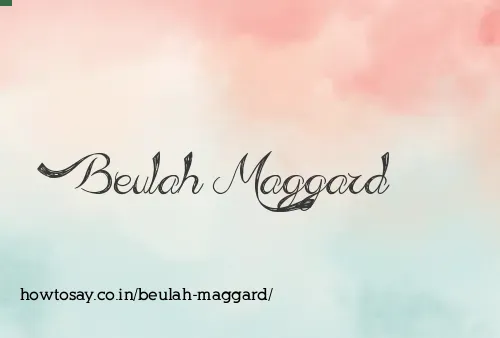Beulah Maggard