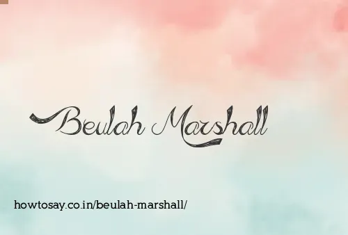 Beulah Marshall