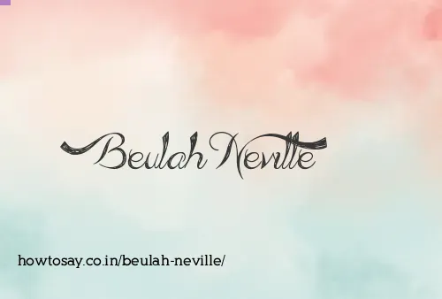 Beulah Neville
