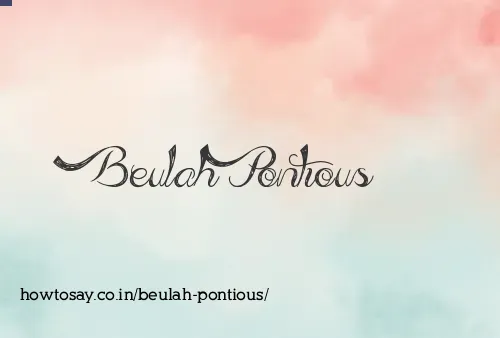 Beulah Pontious