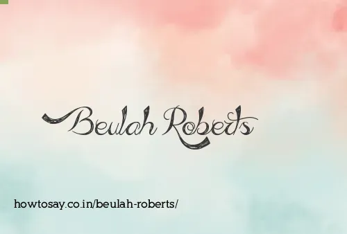 Beulah Roberts