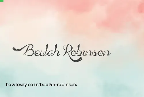 Beulah Robinson