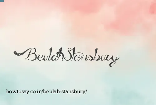 Beulah Stansbury