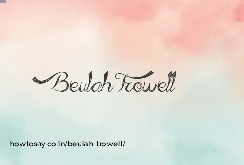 Beulah Trowell