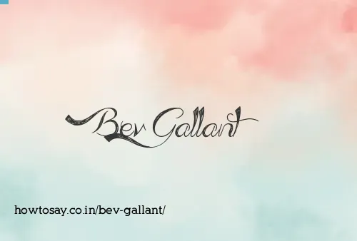 Bev Gallant