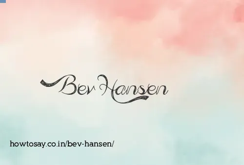 Bev Hansen