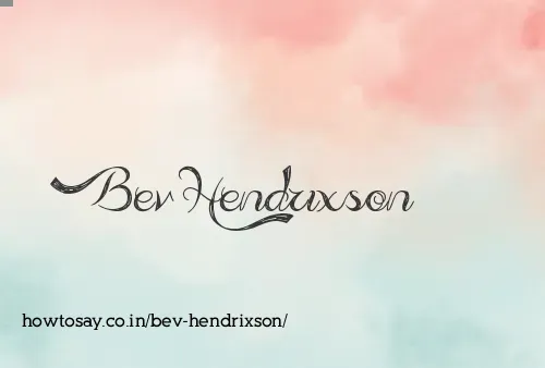 Bev Hendrixson
