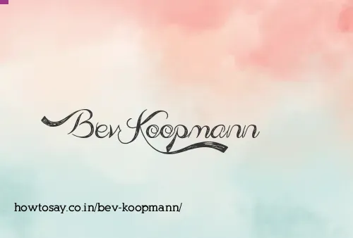 Bev Koopmann