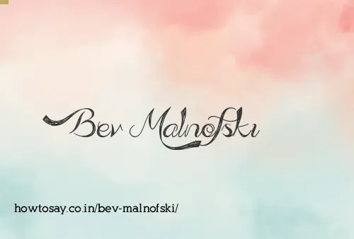 Bev Malnofski