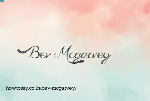 Bev Mcgarvey