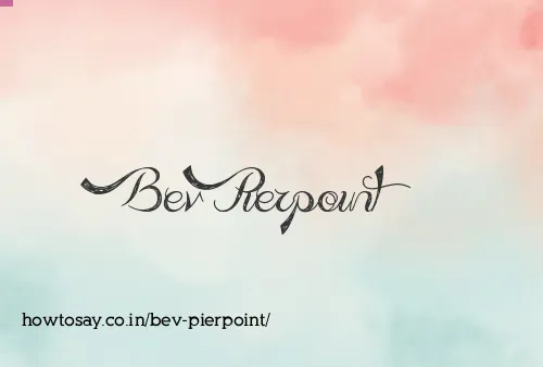 Bev Pierpoint