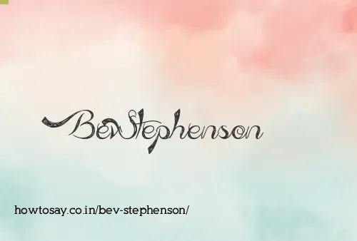 Bev Stephenson
