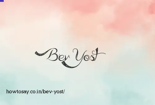 Bev Yost