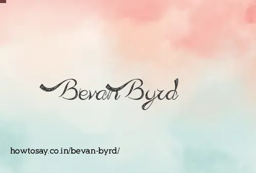 Bevan Byrd