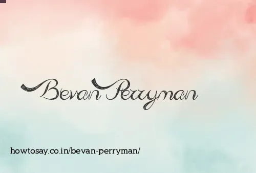 Bevan Perryman