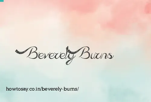 Beverely Burns