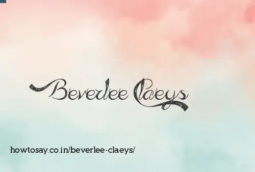 Beverlee Claeys
