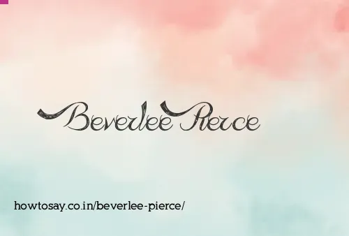 Beverlee Pierce