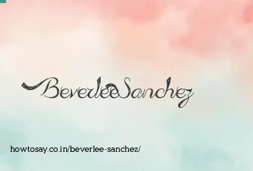 Beverlee Sanchez