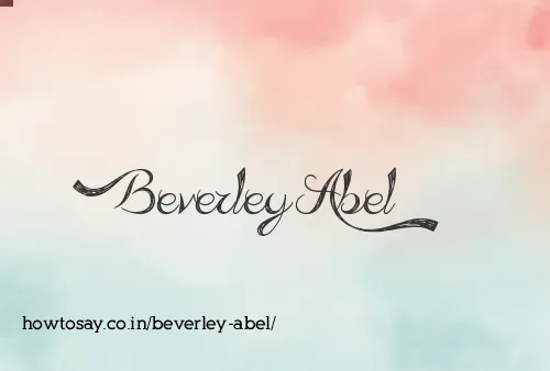 Beverley Abel