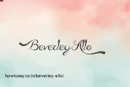 Beverley Allo