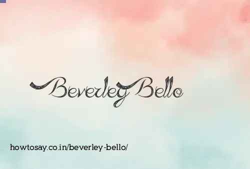 Beverley Bello